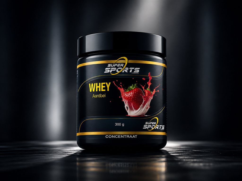 Super Sports Whey Aardbei 300g