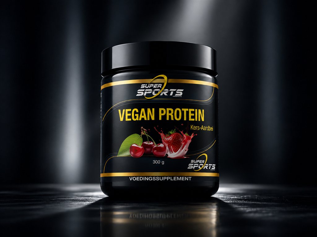 Vegan Protein Kers-Aardbei 300g